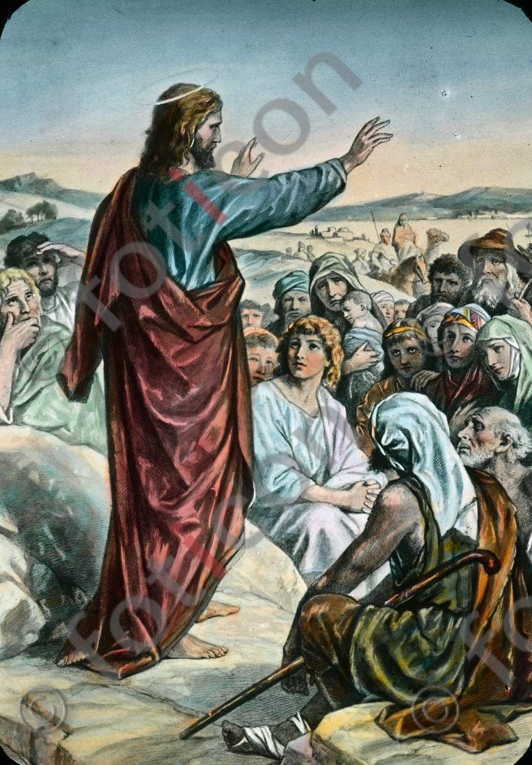 Die Bergpredigt | The Sermon on the Mount - Foto foticon-600-Simon-043-Hoffmann-009-2.jpg | foticon.de - Bilddatenbank für Motive aus Geschichte und Kultur